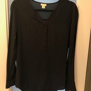 Jcrew Black Blouse